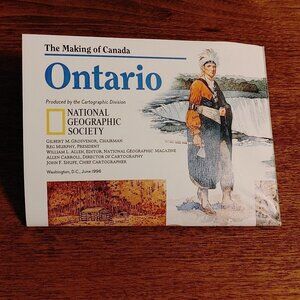 NATIONAL GEOGRAPHIC MAP of Ontario June 1996